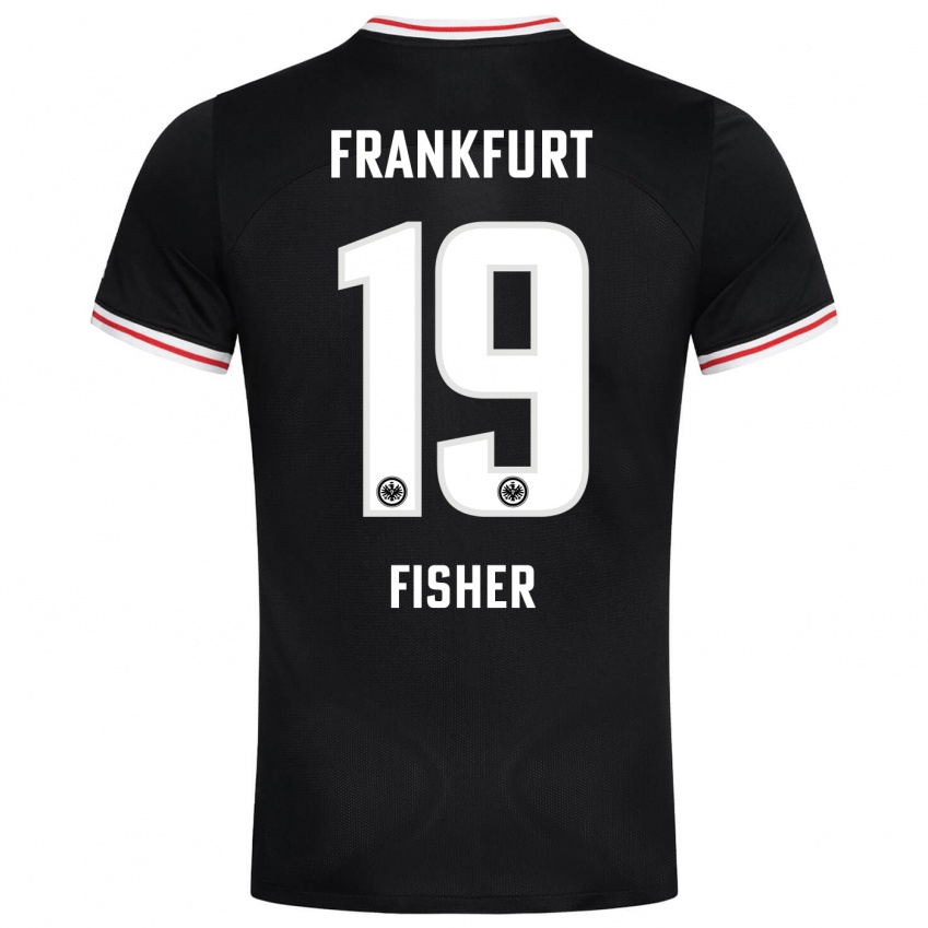Hombre Camiseta Ben-Luca Fisher #19 Negro 2ª Equipación 2023/24 La Camisa Argentina