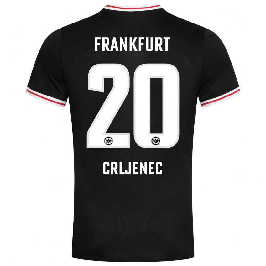 Hombre Camiseta Dominik Crljenec #20 Negro 2ª Equipación 2023/24 La Camisa Argentina