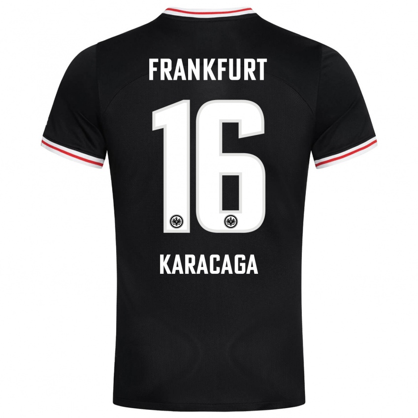Hombre Camiseta Tom Karacaga #16 Negro 2ª Equipación 2023/24 La Camisa Argentina