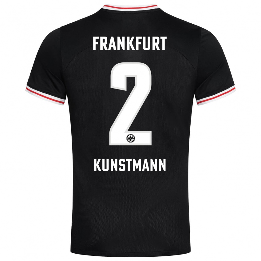 Hombre Camiseta Kelvin Kunstmann #2 Negro 2ª Equipación 2023/24 La Camisa Argentina