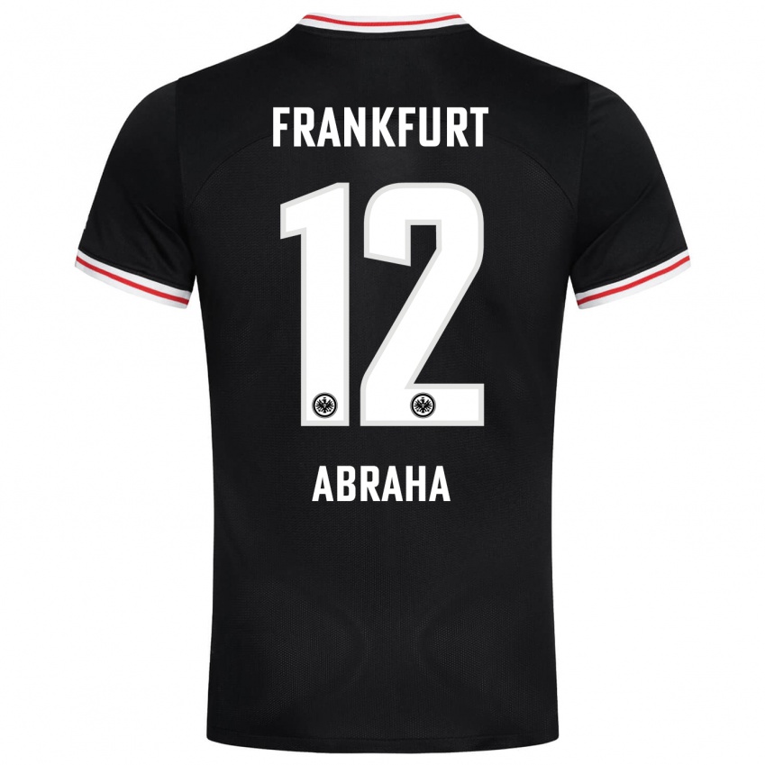 Hombre Camiseta Natnael Abraha #12 Negro 2ª Equipación 2023/24 La Camisa Argentina