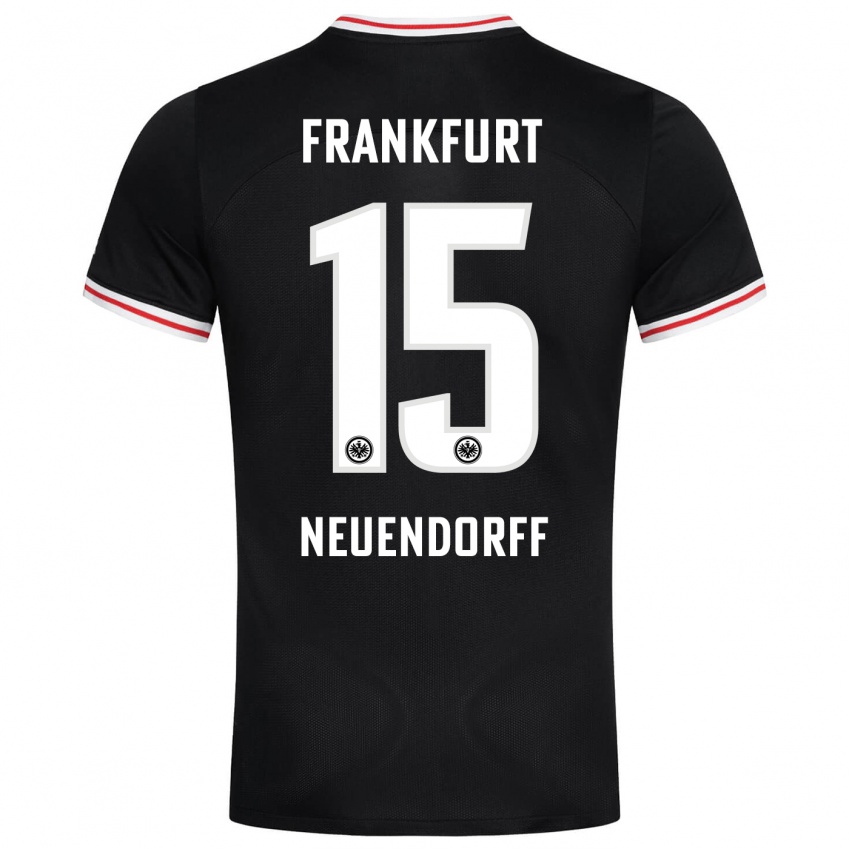 Hombre Camiseta Nilo Neuendorff #15 Negro 2ª Equipación 2023/24 La Camisa Argentina