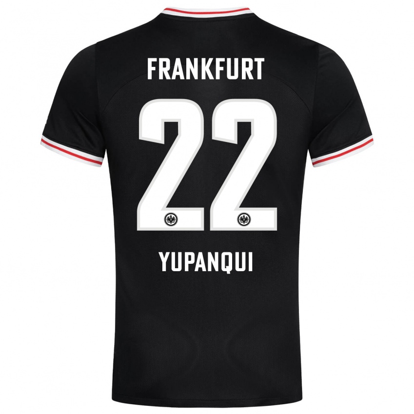 Hombre Camiseta Philipp Eisele Yupanqui #22 Negro 2ª Equipación 2023/24 La Camisa Argentina