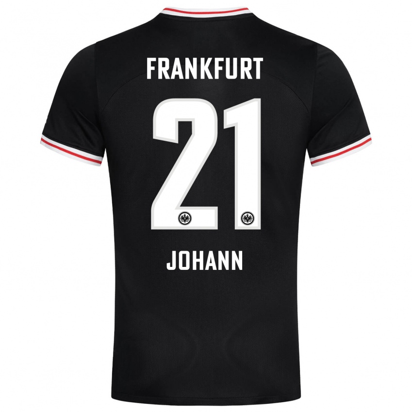 Hombre Camiseta Hannah Johann #21 Negro 2ª Equipación 2023/24 La Camisa Argentina