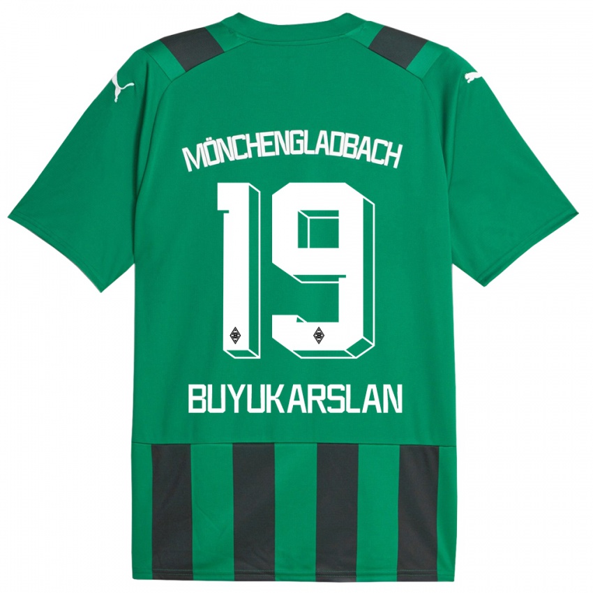 Hombre Camiseta Oguzcan Büyükarslan #19 Verde Negro 2ª Equipación 2023/24 La Camisa Argentina