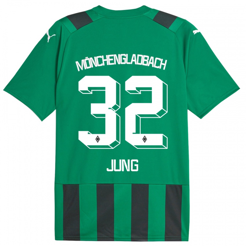 Hombre Camiseta In-Gyom Jung #32 Verde Negro 2ª Equipación 2023/24 La Camisa Argentina