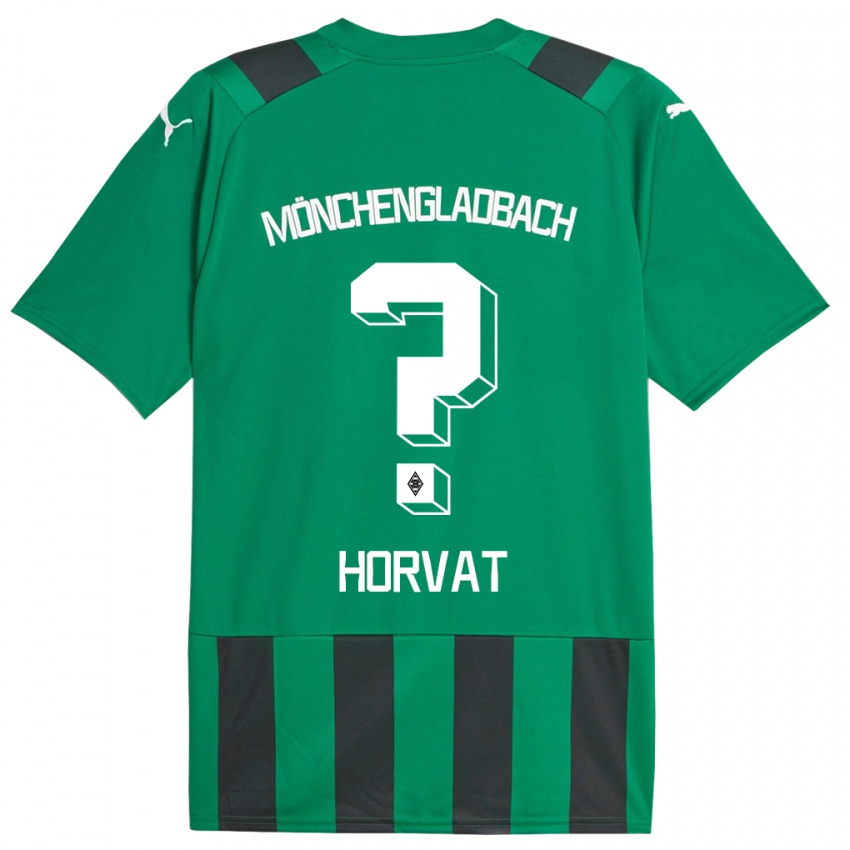 Hombre Camiseta Niko Horvat #0 Verde Negro 2ª Equipación 2023/24 La Camisa Argentina