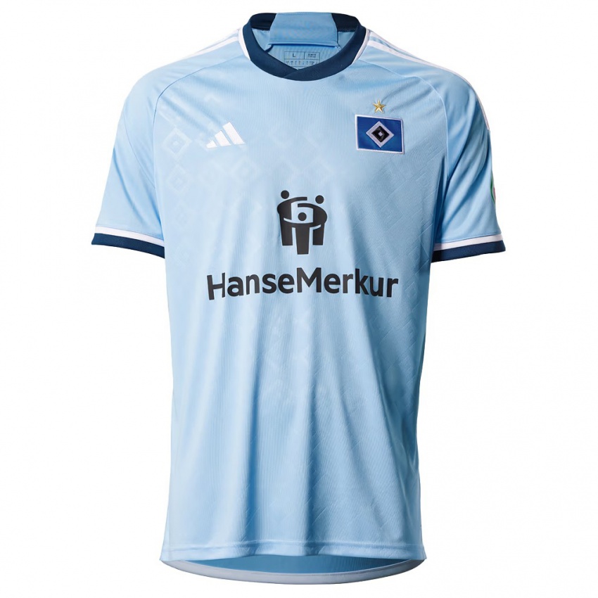 Hombre Camiseta Daniel Heuer Fernandes #1 Azul 2ª Equipación 2023/24 La Camisa Argentina