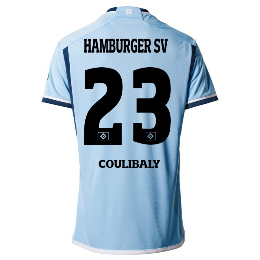 Hombre Camiseta Karim Coulibaly #23 Azul 2ª Equipación 2023/24 La Camisa Argentina