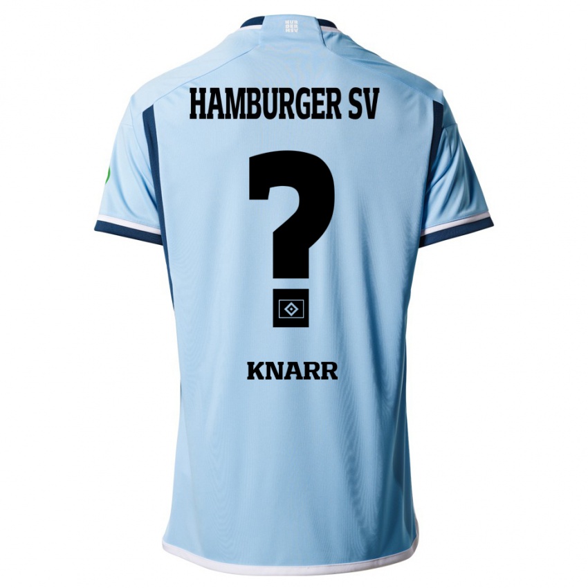 Hombre Camiseta Dennis Knarr #0 Azul 2ª Equipación 2023/24 La Camisa Argentina