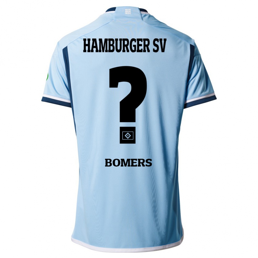 Hombre Camiseta Henrik Bomers #0 Azul 2ª Equipación 2023/24 La Camisa Argentina