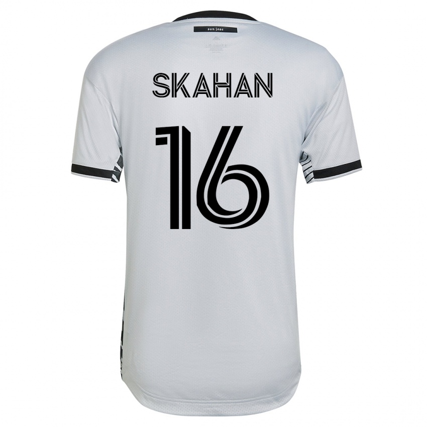 Hombre Camiseta Jack Skahan #16 Blanco 2ª Equipación 2023/24 La Camisa Argentina