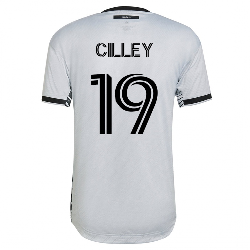 Hombre Camiseta Cam Cilley #19 Blanco 2ª Equipación 2023/24 La Camisa Argentina
