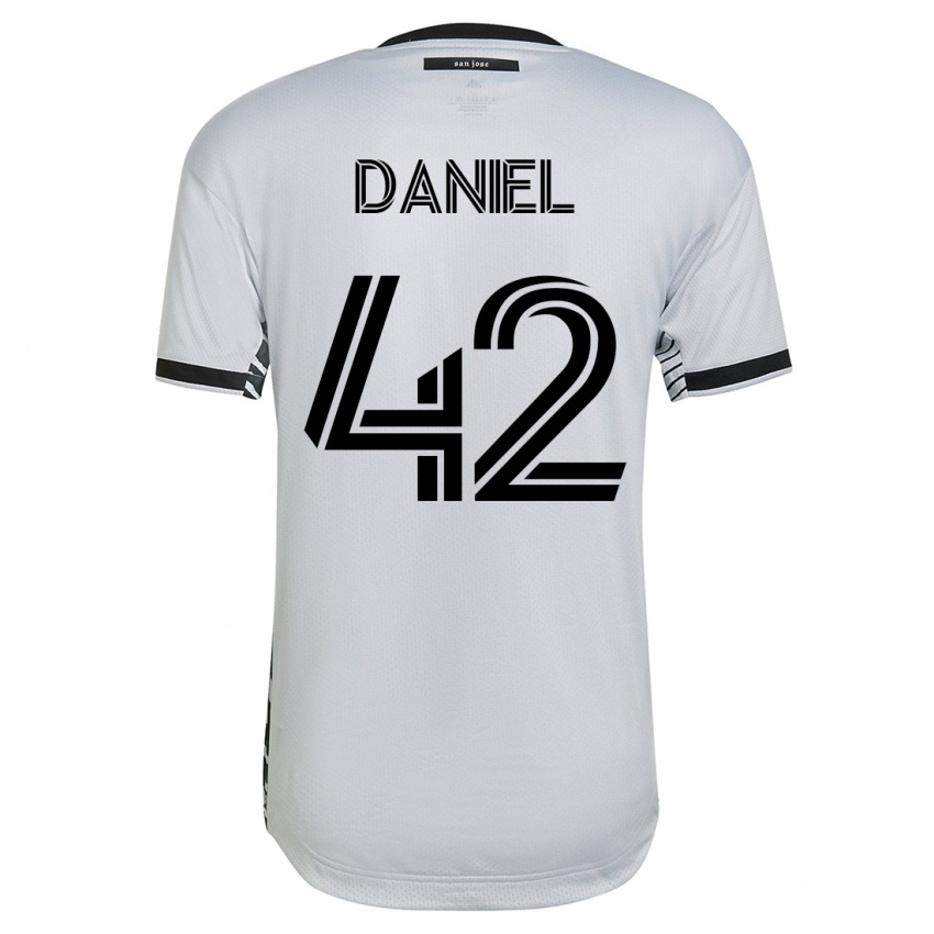 Hombre Camiseta Daniel #42 Blanco 2ª Equipación 2023/24 La Camisa Argentina