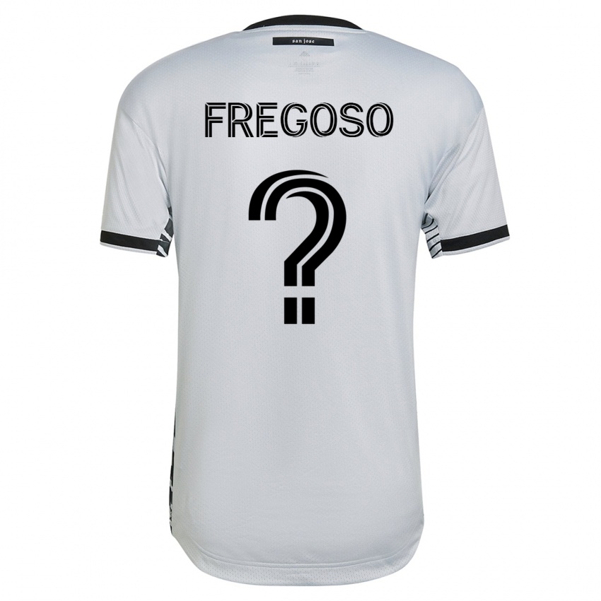 Hombre Camiseta Daniel Fregoso #0 Blanco 2ª Equipación 2023/24 La Camisa Argentina