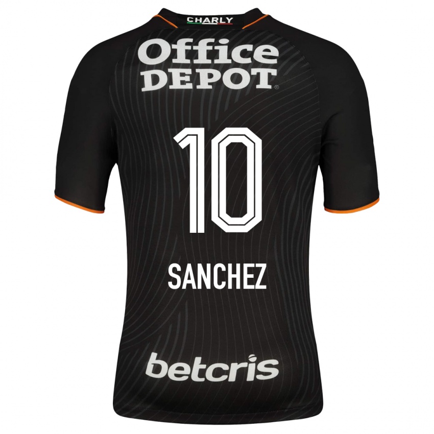 Hombre Camiseta Érick Sánchez #10 Negro 2ª Equipación 2023/24 La Camisa Argentina