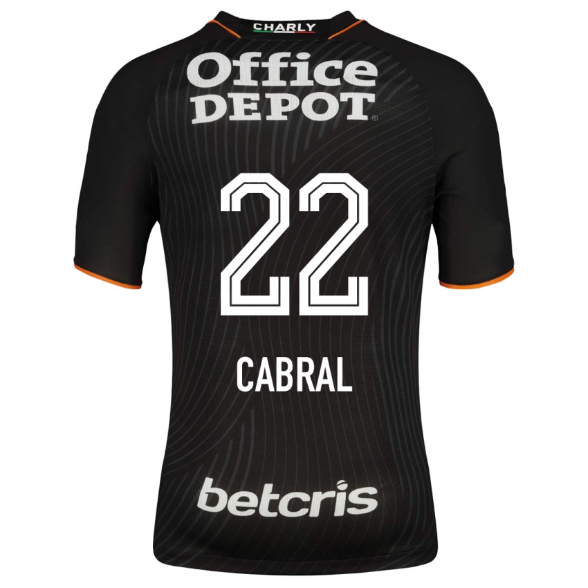 Hombre Camiseta Gustavo Cabral #22 Negro 2ª Equipación 2023/24 La Camisa Argentina