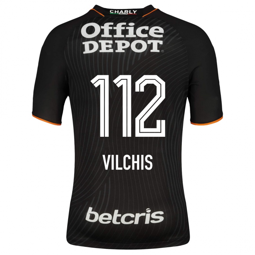 Hombre Camiseta Leonardo Vílchis #112 Negro 2ª Equipación 2023/24 La Camisa Argentina