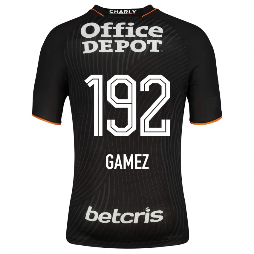 Hombre Camiseta Jonathan Gámez #192 Negro 2ª Equipación 2023/24 La Camisa Argentina