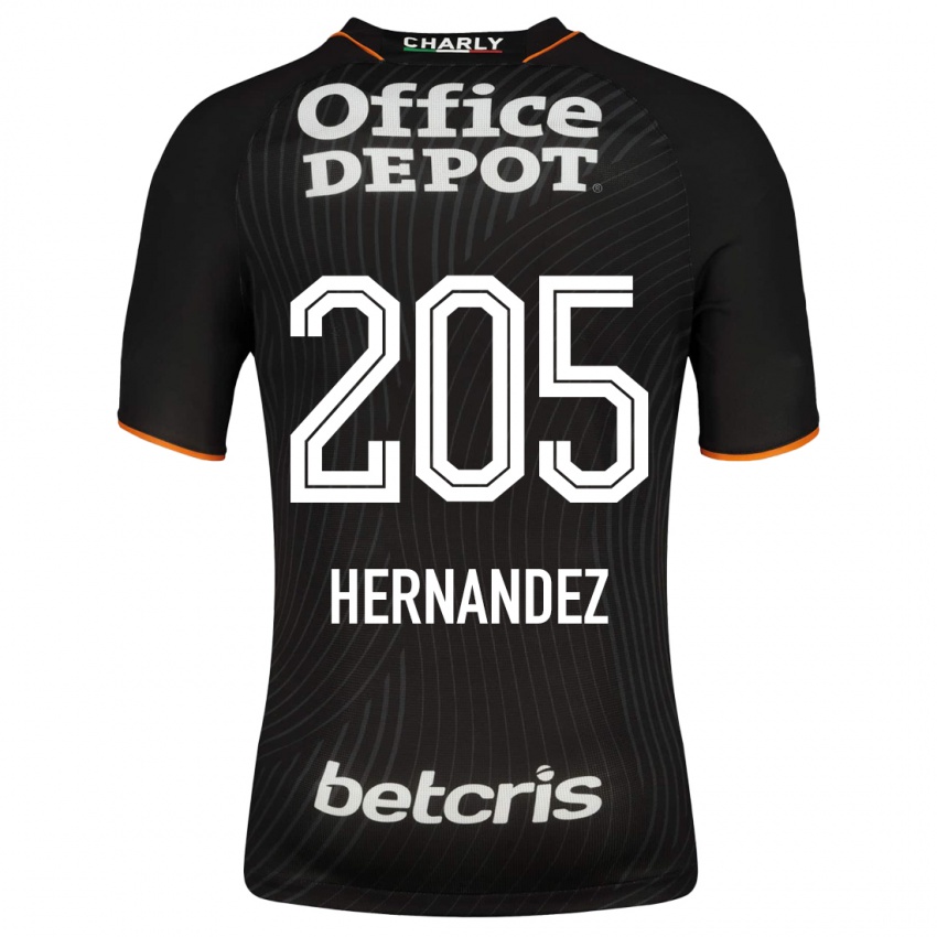 Hombre Camiseta Sergio Hernández #205 Negro 2ª Equipación 2023/24 La Camisa Argentina