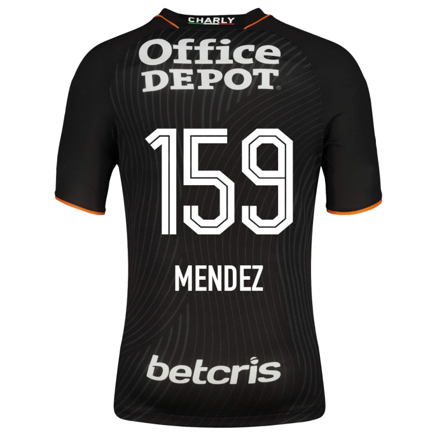Hombre Camiseta Daniel Méndez #159 Negro 2ª Equipación 2023/24 La Camisa Argentina