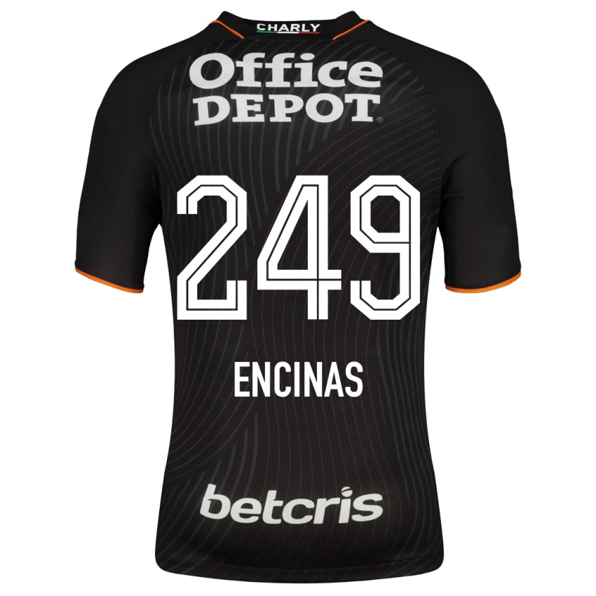 Hombre Camiseta Aldo Encinas #249 Negro 2ª Equipación 2023/24 La Camisa Argentina