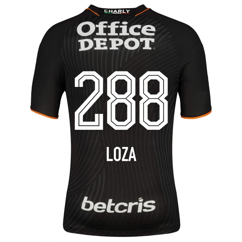 Hombre Camiseta Santino Loza #288 Negro 2ª Equipación 2023/24 La Camisa Argentina