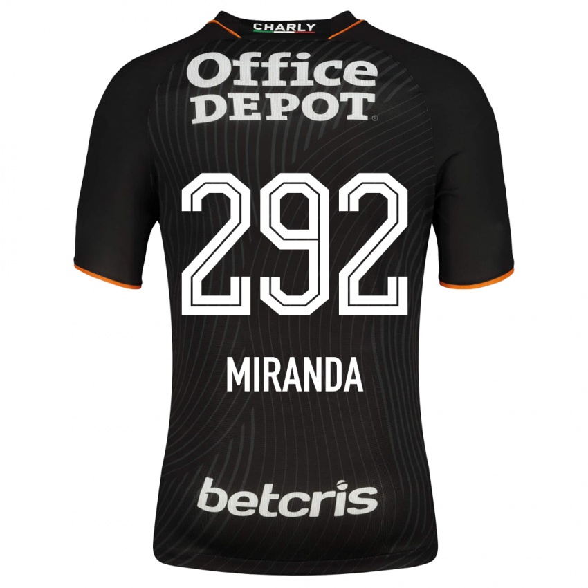 Hombre Camiseta Herbey Miranda #292 Negro 2ª Equipación 2023/24 La Camisa Argentina