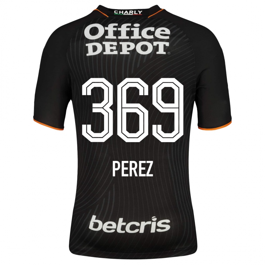 Hombre Camiseta Santiago Pérez #369 Negro 2ª Equipación 2023/24 La Camisa Argentina