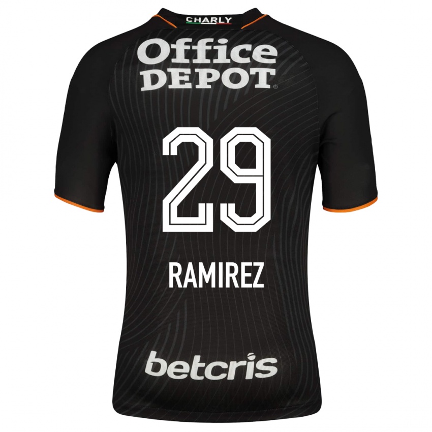 Hombre Camiseta Elliana Ramirez #29 Negro 2ª Equipación 2023/24 La Camisa Argentina