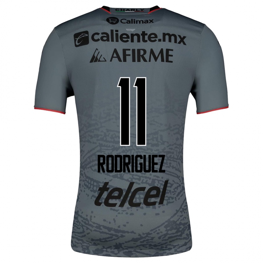 Hombre Camiseta Lucas Rodriguez #11 Gris 2ª Equipación 2023/24 La Camisa Argentina