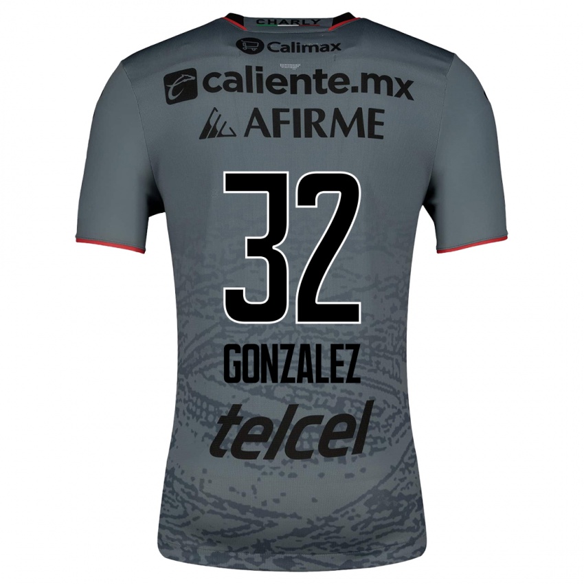 Hombre Camiseta Carlos Gonzalez #32 Gris 2ª Equipación 2023/24 La Camisa Argentina