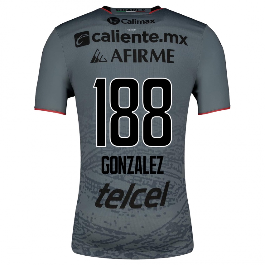 Hombre Camiseta Jorge González #188 Gris 2ª Equipación 2023/24 La Camisa Argentina