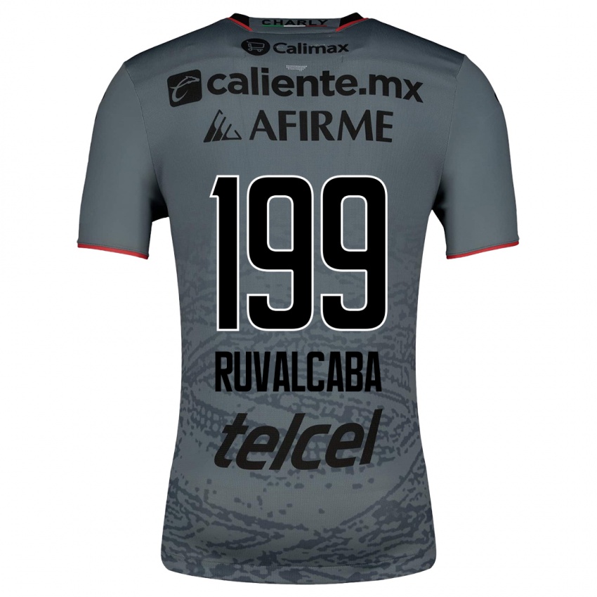 Hombre Camiseta Ignacio Ruvalcaba #199 Gris 2ª Equipación 2023/24 La Camisa Argentina