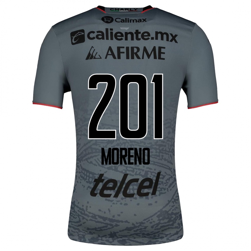 Hombre Camiseta Jesús Moreno #201 Gris 2ª Equipación 2023/24 La Camisa Argentina