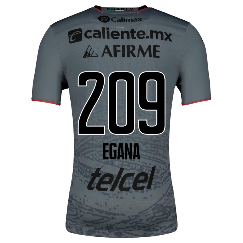 Hombre Camiseta Arath Egaña #209 Gris 2ª Equipación 2023/24 La Camisa Argentina