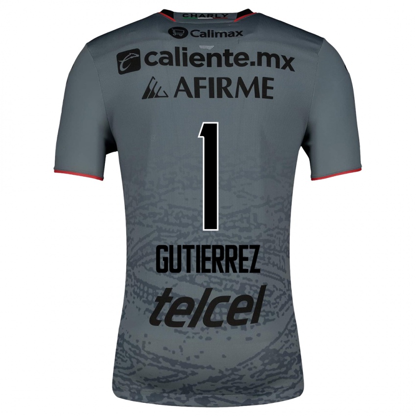 Hombre Camiseta Alejandra Gutierrez #1 Gris 2ª Equipación 2023/24 La Camisa Argentina