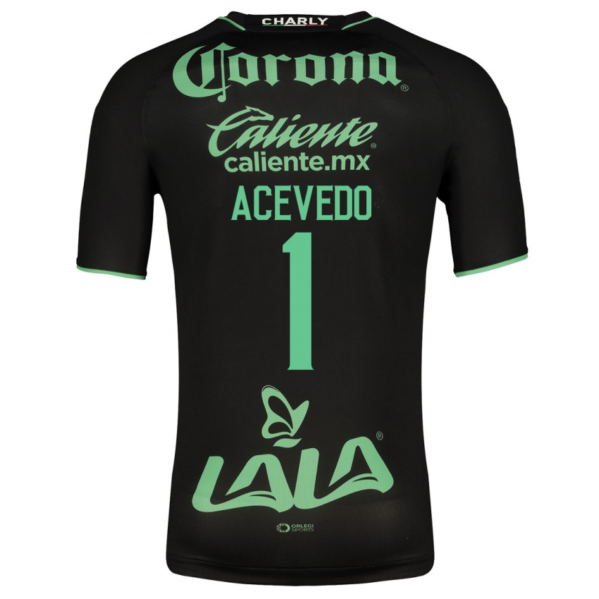 Hombre Camiseta Carlos Acevedo #1 Negro 2ª Equipación 2023/24 La Camisa Argentina