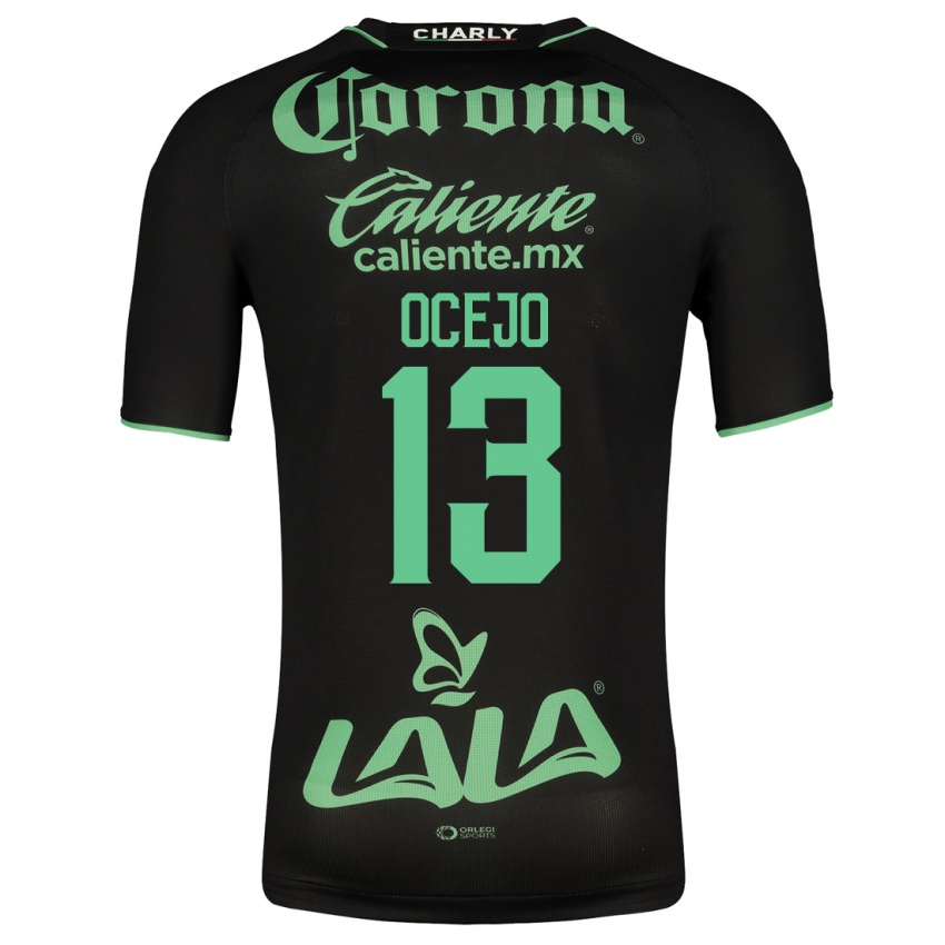 Hombre Camiseta Jesus Ocejo #13 Negro 2ª Equipación 2023/24 La Camisa Argentina