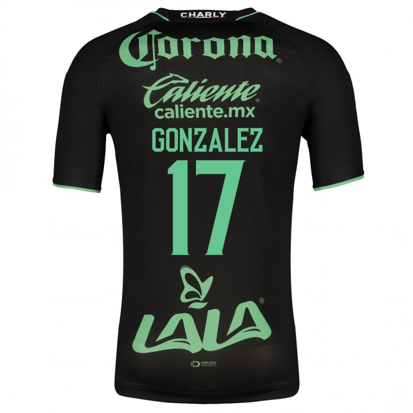 Hombre Camiseta Jair Gonzalez #17 Negro 2ª Equipación 2023/24 La Camisa Argentina
