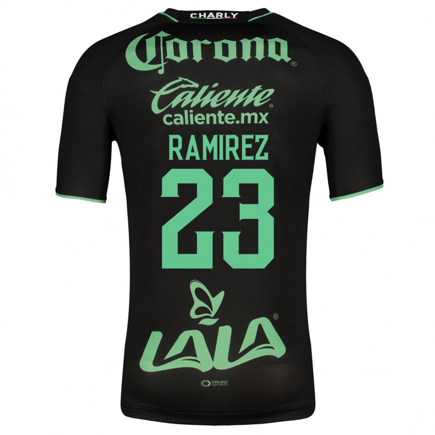Hombre Camiseta Alexxandra Ramirez #23 Negro 2ª Equipación 2023/24 La Camisa Argentina