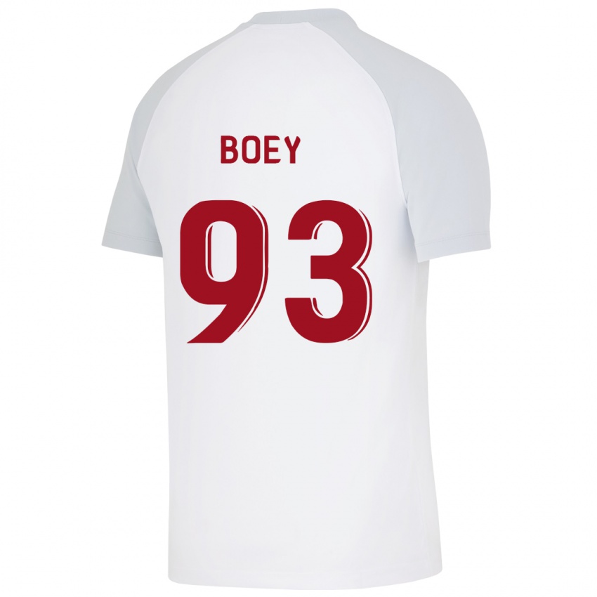 Hombre Camiseta Sacha Boey #93 Blanco 2ª Equipación 2023/24 La Camisa Argentina