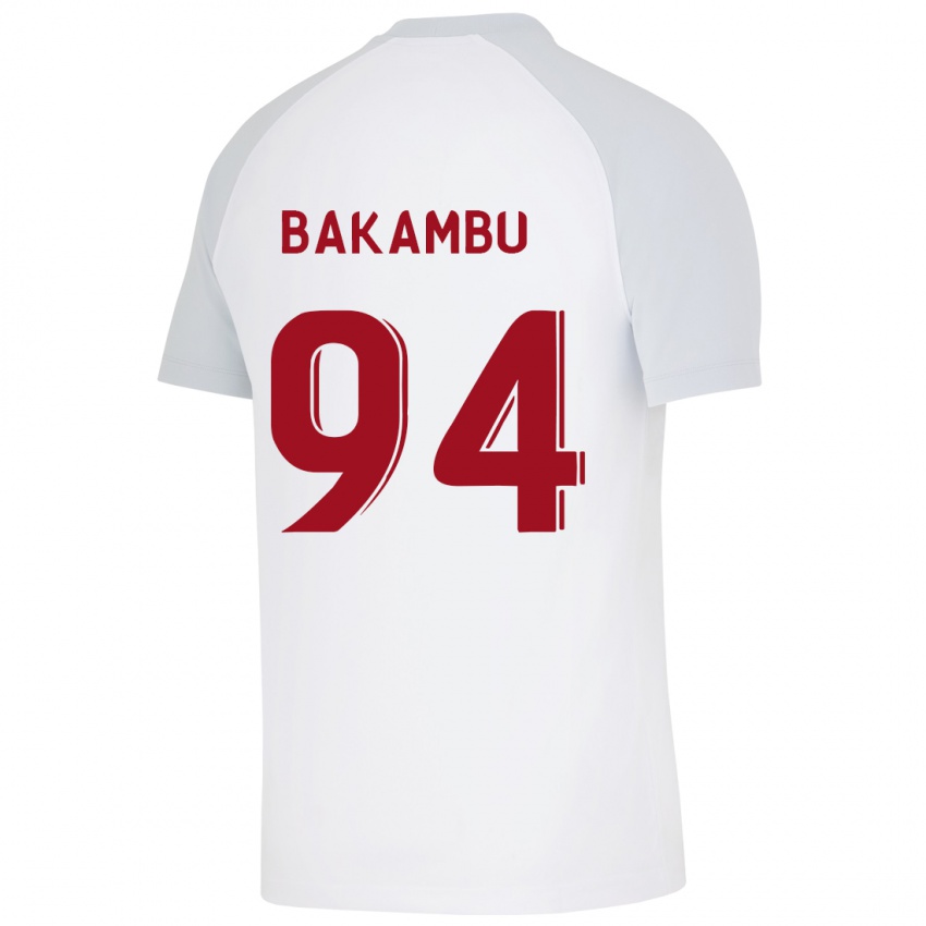 Hombre Camiseta Cedric Bakambu #94 Blanco 2ª Equipación 2023/24 La Camisa Argentina