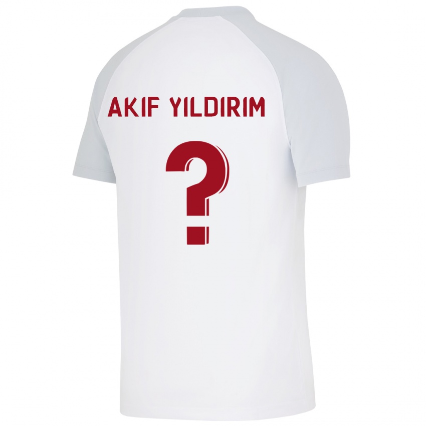 Hombre Camiseta Mehmet Akif Yıldırım #0 Blanco 2ª Equipación 2023/24 La Camisa Argentina