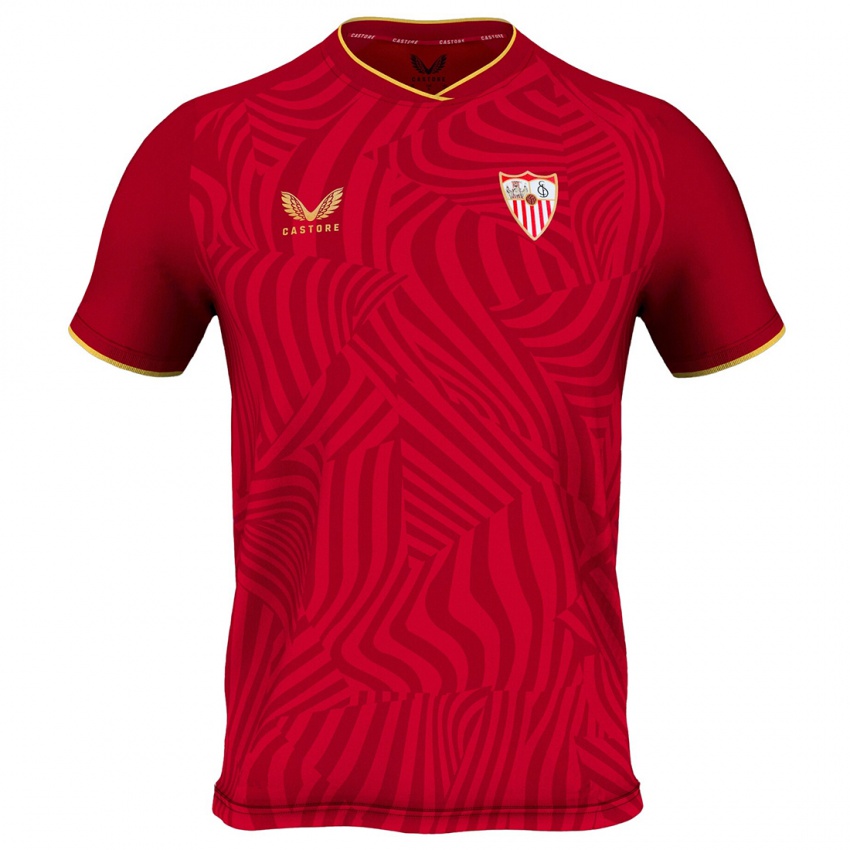 Hombre Camiseta Genís Torrelles #0 Rojo 2ª Equipación 2023/24 La Camisa Argentina