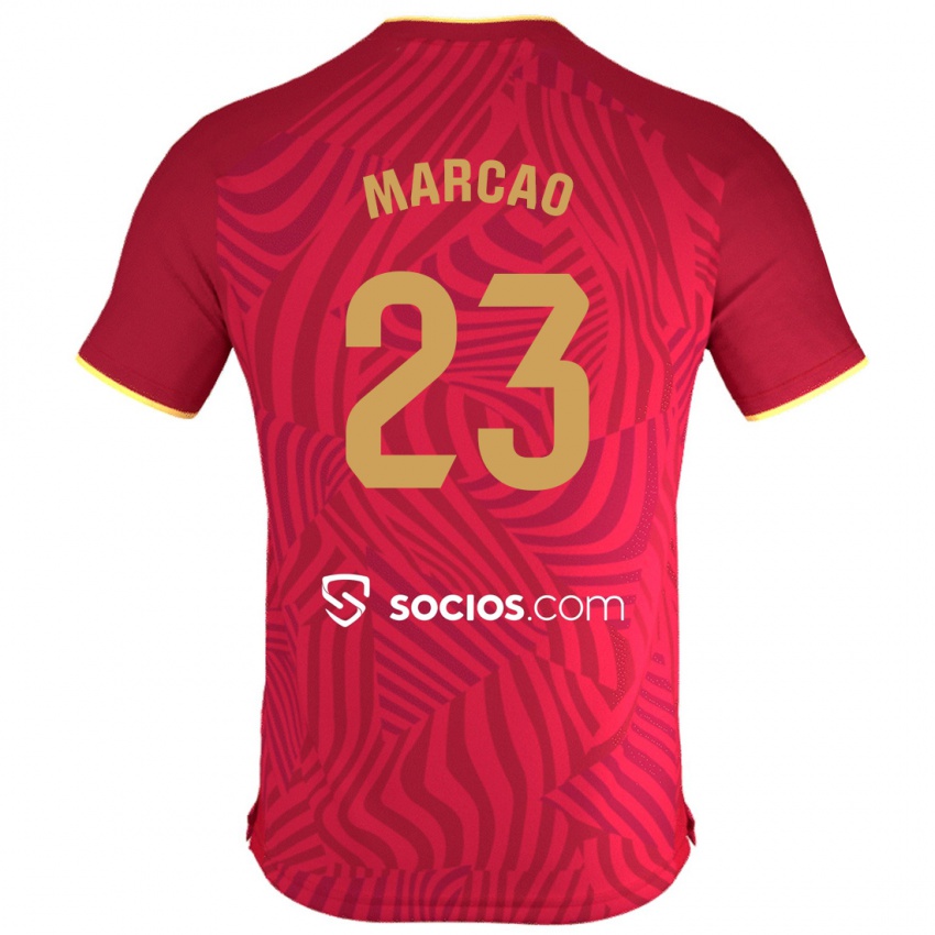 Hombre Camiseta Marcão #23 Rojo 2ª Equipación 2023/24 La Camisa Argentina