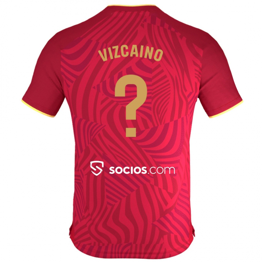 Hombre Camiseta Nacho Vizcaíno #0 Rojo 2ª Equipación 2023/24 La Camisa Argentina
