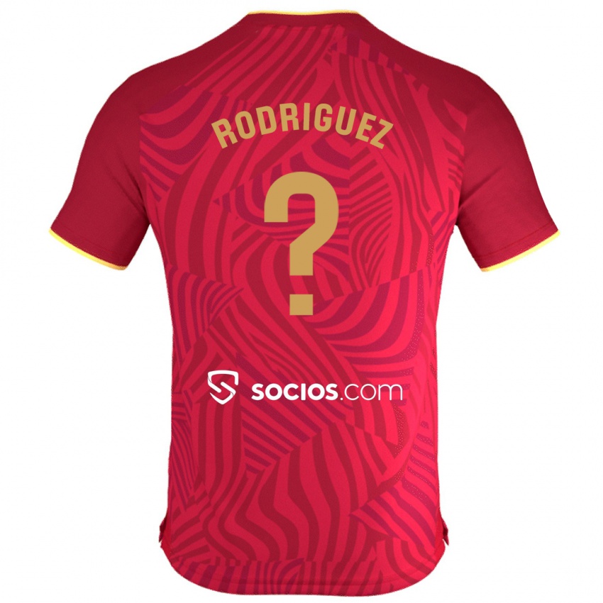 Hombre Camiseta Carlos Rodríguez #30 Rojo 2ª Equipación 2023/24 La Camisa Argentina