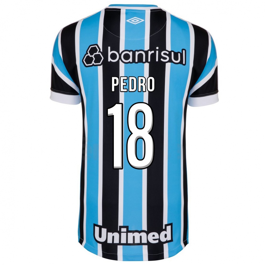 Mujer Camiseta João Pedro #18 Azul 1ª Equipación 2023/24 La Camisa Argentina