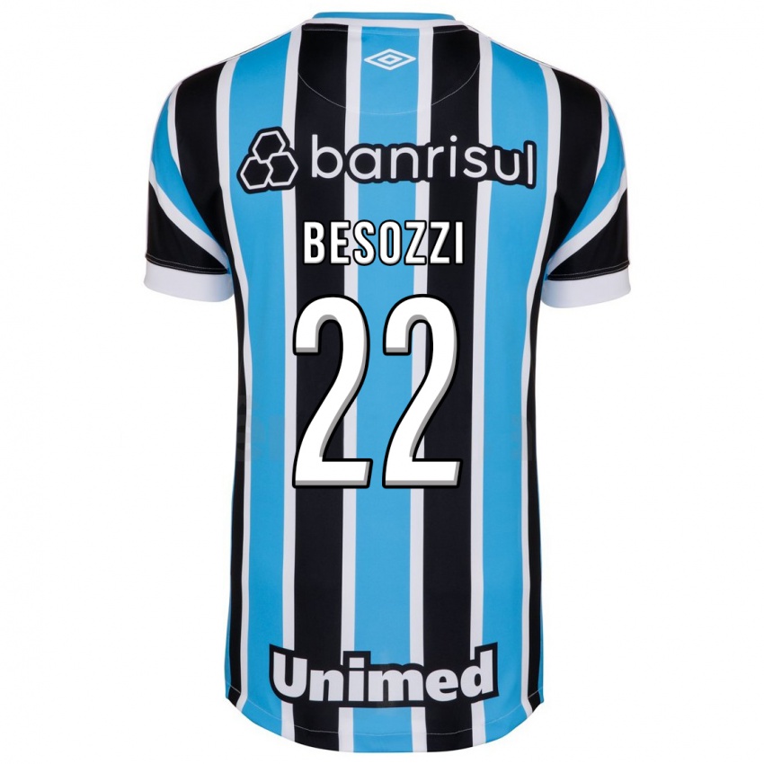Mujer Camiseta Lucas Besozzi #22 Azul 1ª Equipación 2023/24 La Camisa Argentina